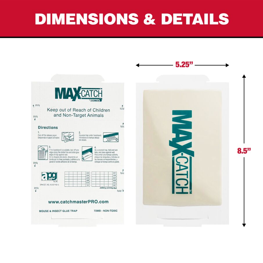 72MAX Econo-Series Mouse & Insect Glue Boards, 72-Count