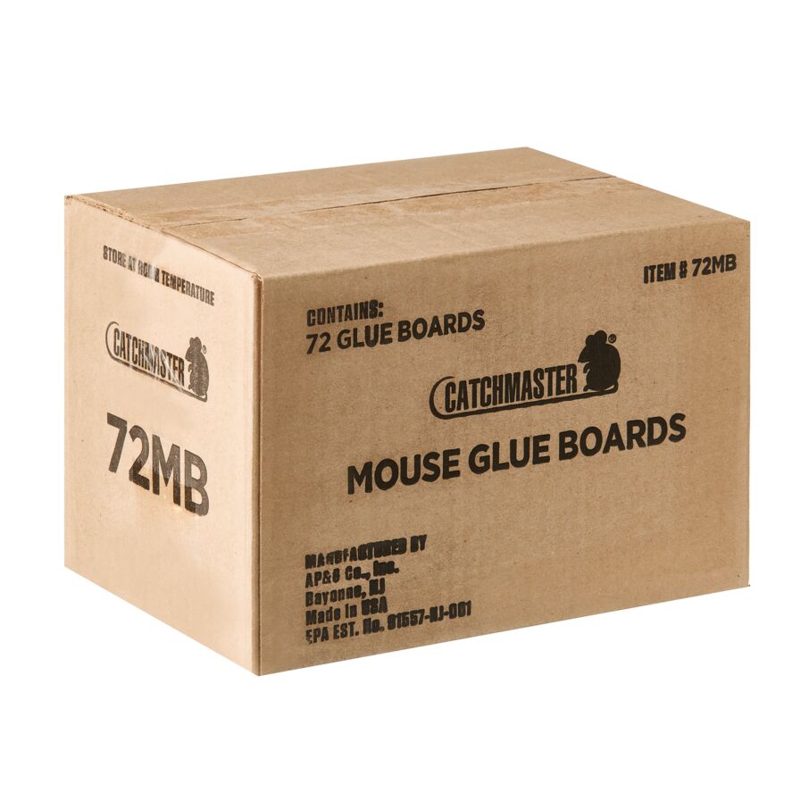 72MB Standard-Series Black Mouse & Insect Glue Boards, 72-Count, Scented