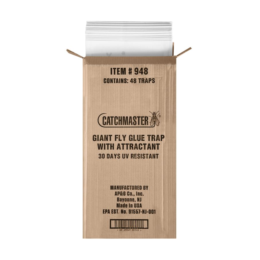 Giant Fly Glue Trap with Attractant, 48-Count