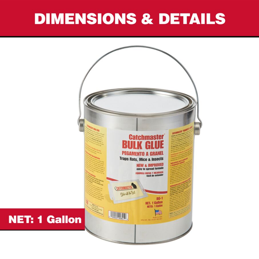 1-Gallon Cans of Rodent & Insect Glue, 4-Count