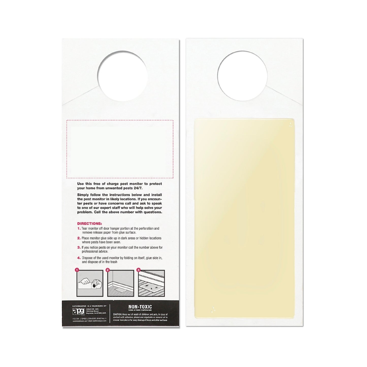 Private Label Door Hanger Glue Traps, 72-Count