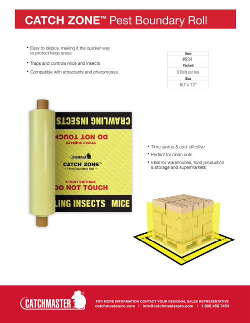 Catch Paper Pest Control Product Sell Sheets | CatchmasterPRO