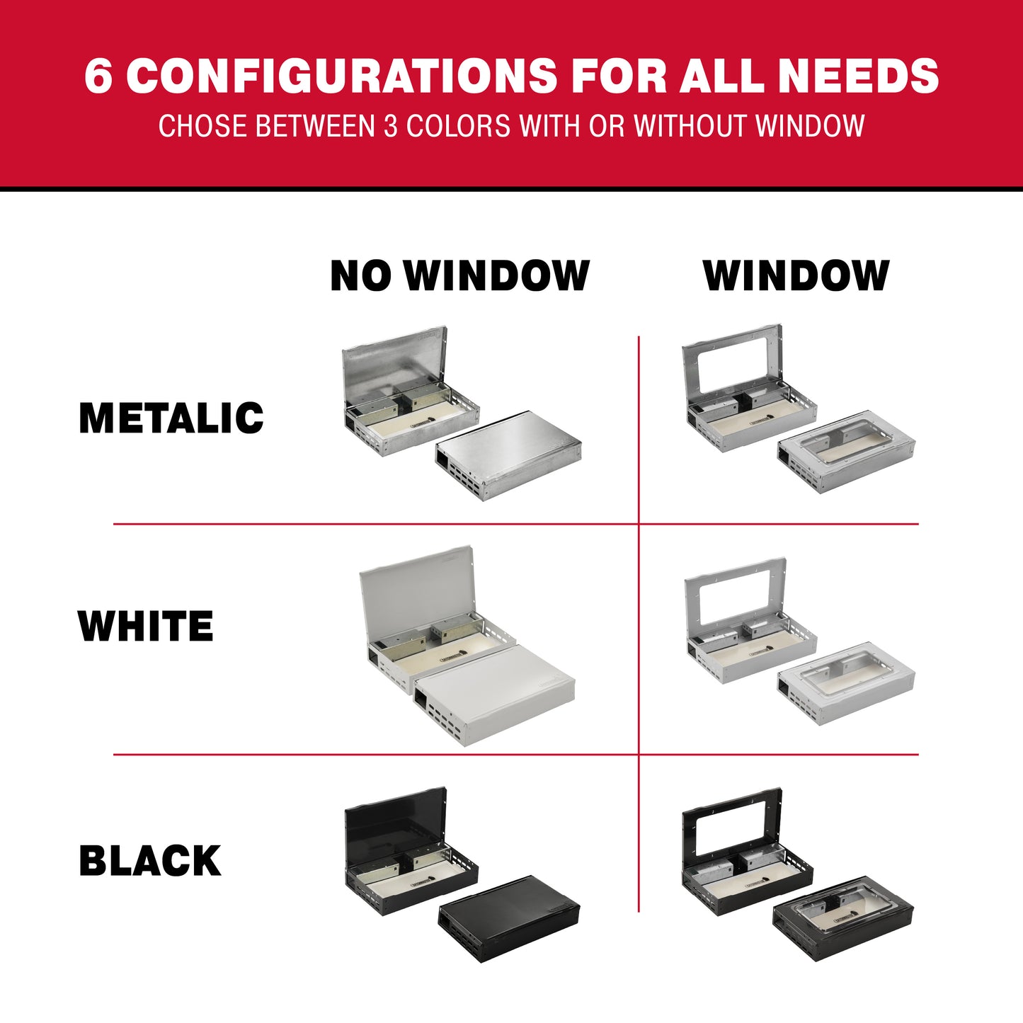 Multi-Catch™ Mouse Trap with Window, 12-Count - Private Label
