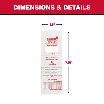 Bulk Insect Traps & Monitors Professional Pack, 100-Count