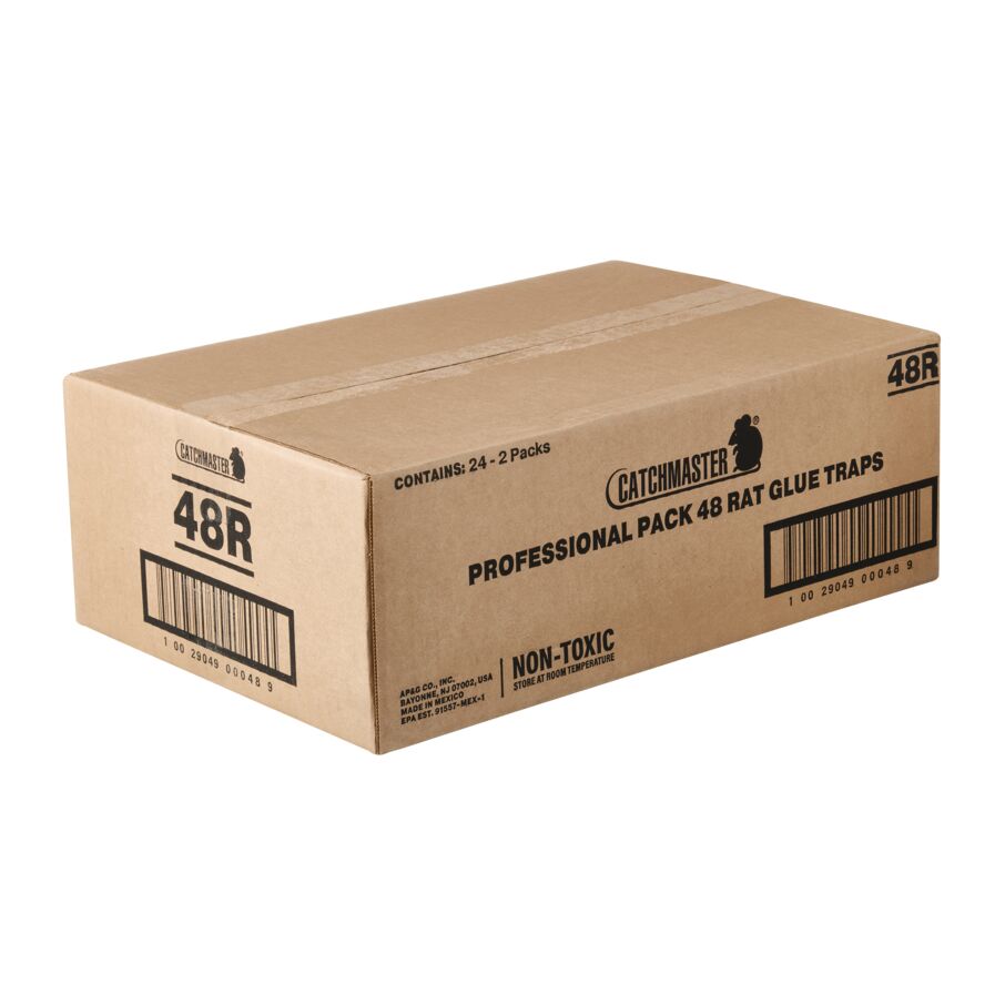 Bulk Black Rat Glue Traps, 48-Count