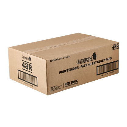 Bulk Black Rat Glue Traps, 48-Count