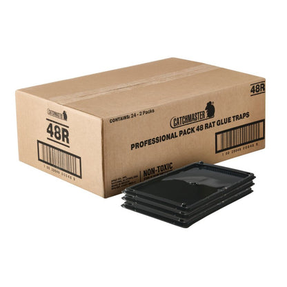Black Rat Glue Traps, 48-Count