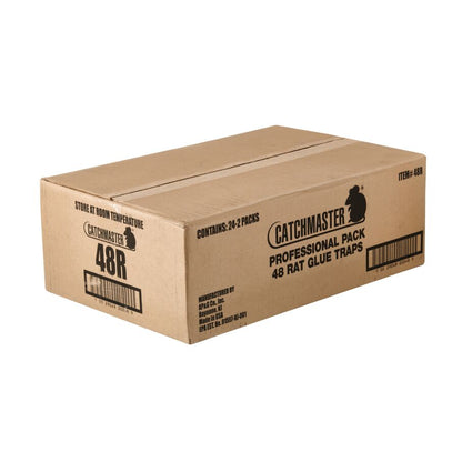 Bulk White Rat Glue Traps, 48-Count