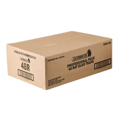 Black Rat Glue Traps, 48-Count