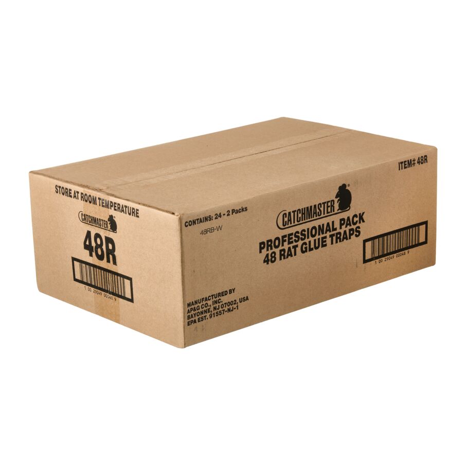 White Rat Glue Traps, 48-Count