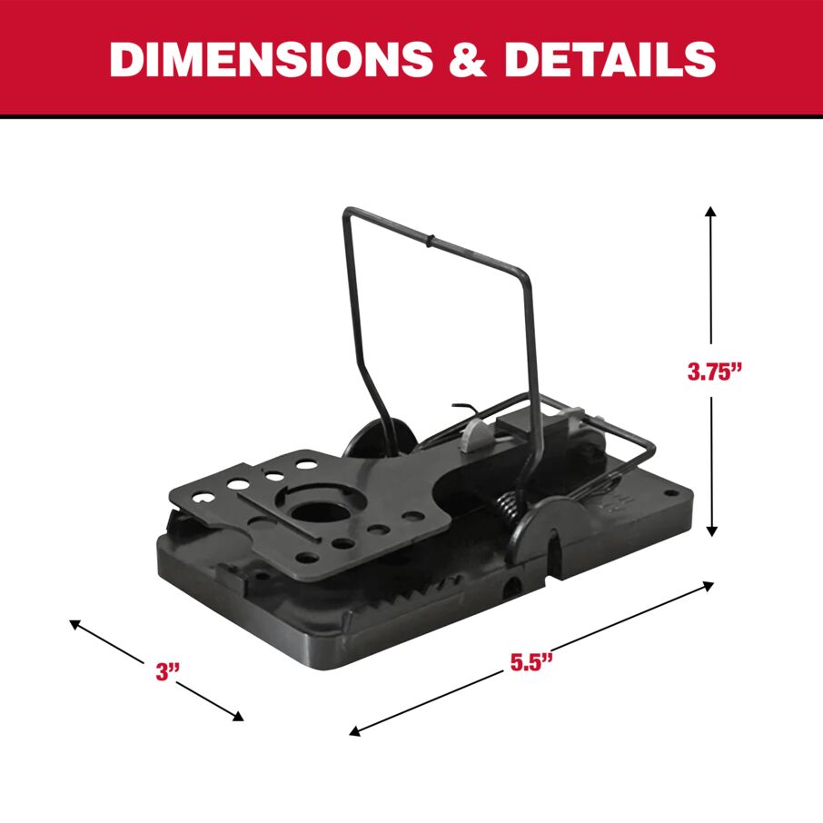 The Claw Rat Snap Traps, 12-Count