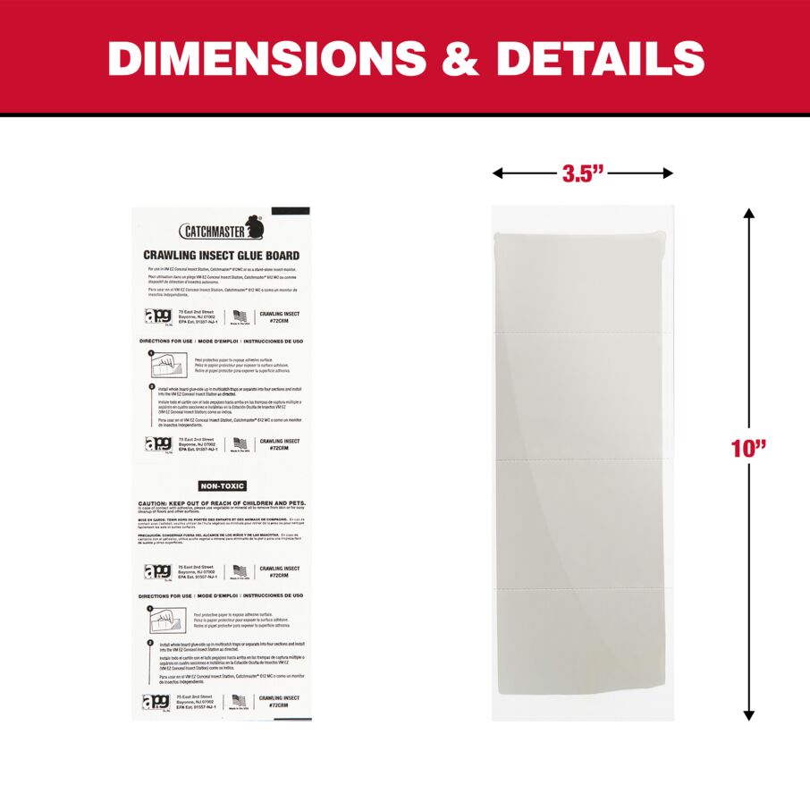 Crawling Insect Glue Boards, 72-Count