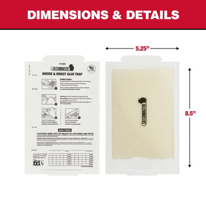 72MB Standard-Series Mouse & Insect Glue Boards, 72-Count, Unscented