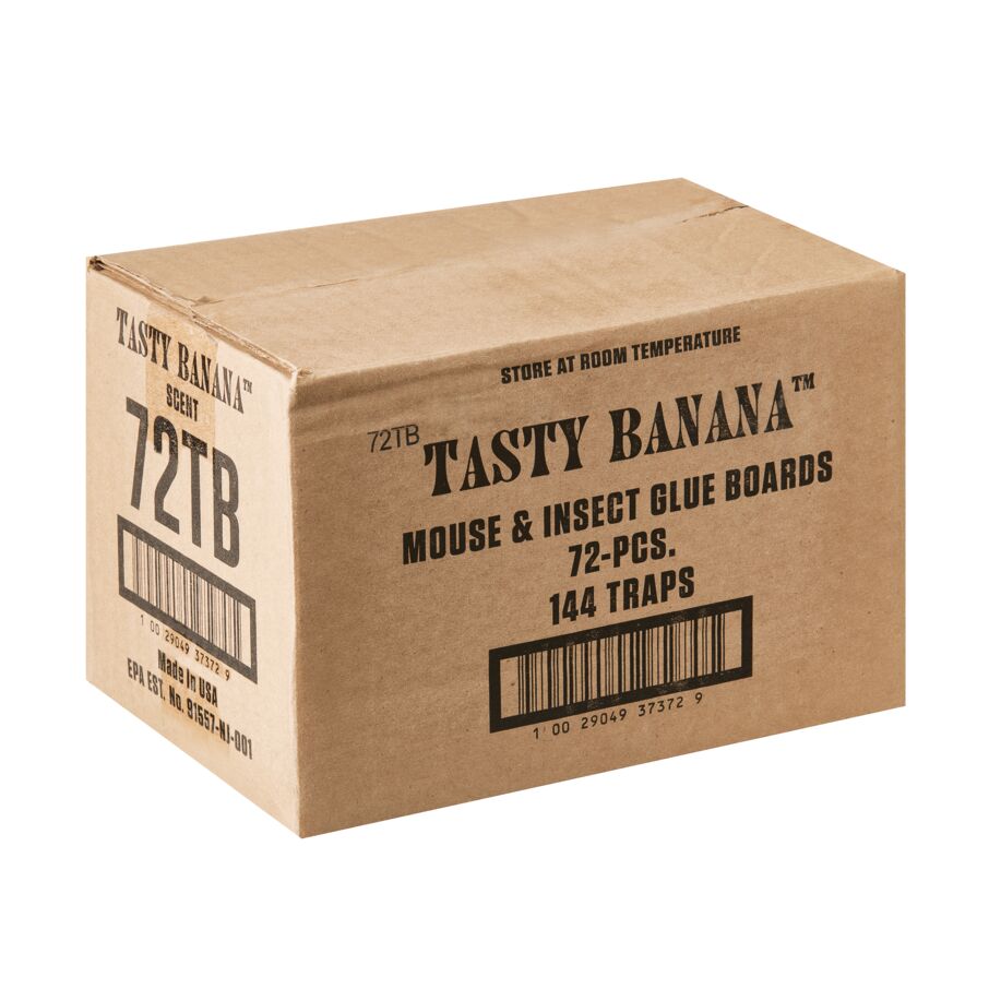 Tasty Banana Mouse & Insect Glue Boards, 72-Count