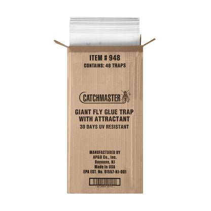 Giant Fly Glue Trap with Attractant, 48-Count